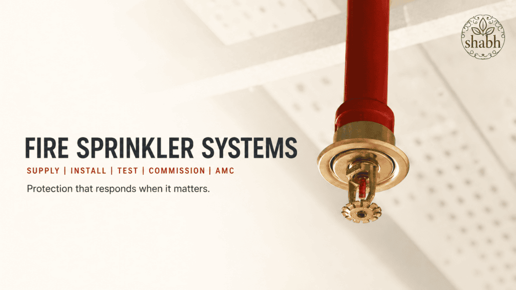Commercial fire sprinkler system installation and pipe fitting