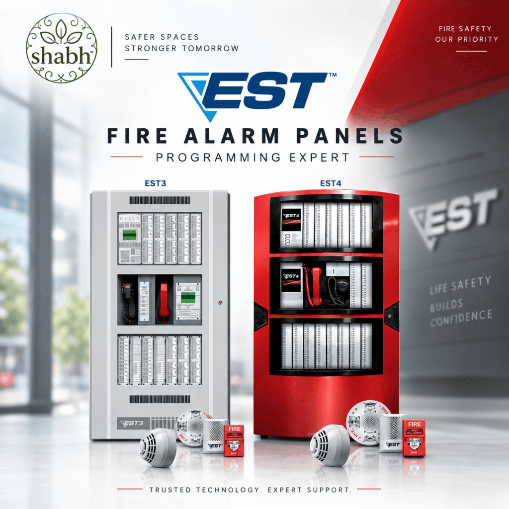 EST fire alarm programming professional services.